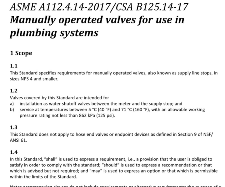 ASME A 112.4.14:2017 pdf download