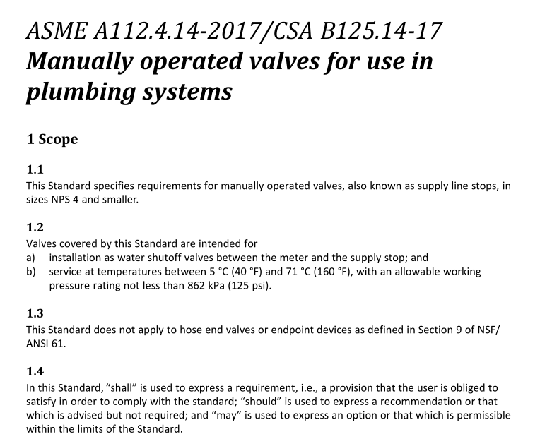 ASME A112.4.14:2017 pdf download