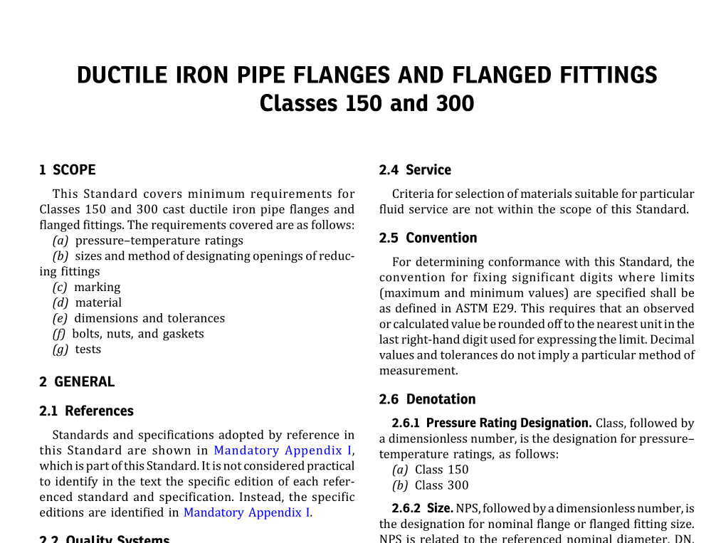 ASME B16.42:2021 pdf download