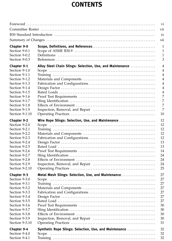 ASME B30.9:2010 pdf download