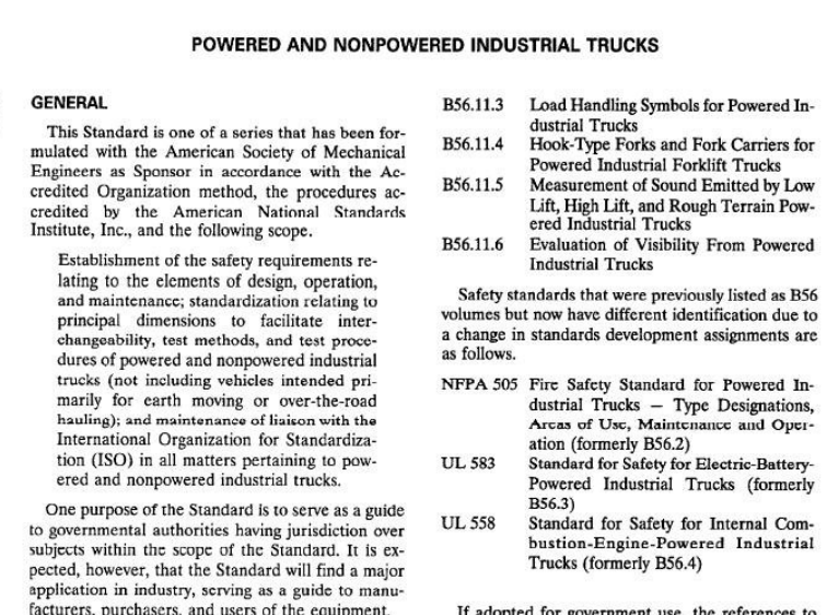 ASME B56.11.5:1992 pdf download