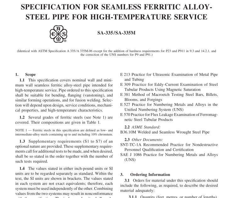 ASME SA335:2013 pdf download